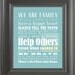 16x20 Practice Kindness Family Rules Subway Art Poster Print Manifesto Scroll Roll // Large Original Modern Typography Decor . Bright Beach