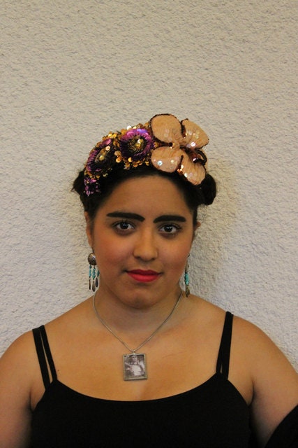 Custom Frida Sequins Tiara Headpiece