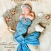 Mermaid Tail and Headband Newborn Photography Prop