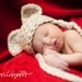 Baby Hats, Newborn Photo Props, Baby Boy Crochet Hats, Newborn Hat, Crocheted Hat, Mouse Hat, Newborn Photography Prop, Crochet Baby Hat