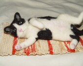 Custom Order Your Kitty Cat or Kitten Needle Felted Wool Sculpture
