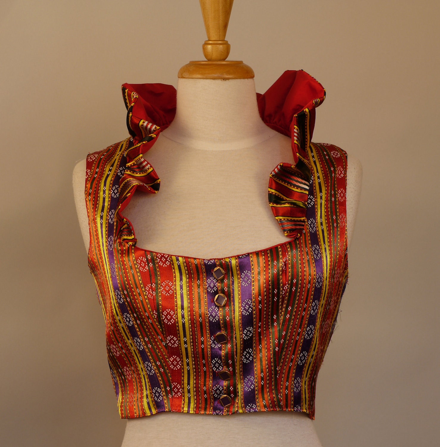 Custom Order Turkish Delight Tribal Belly Dance Steampunk  Vest