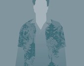 Hoban "Wash" Washburne Firefly 8x10 minimalist poster blue