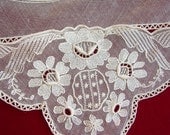 antique french lace bust lace of 30s,cotton, like a juwel