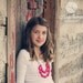 raspberry pink peony plum fuchsia and grey bib necklace
