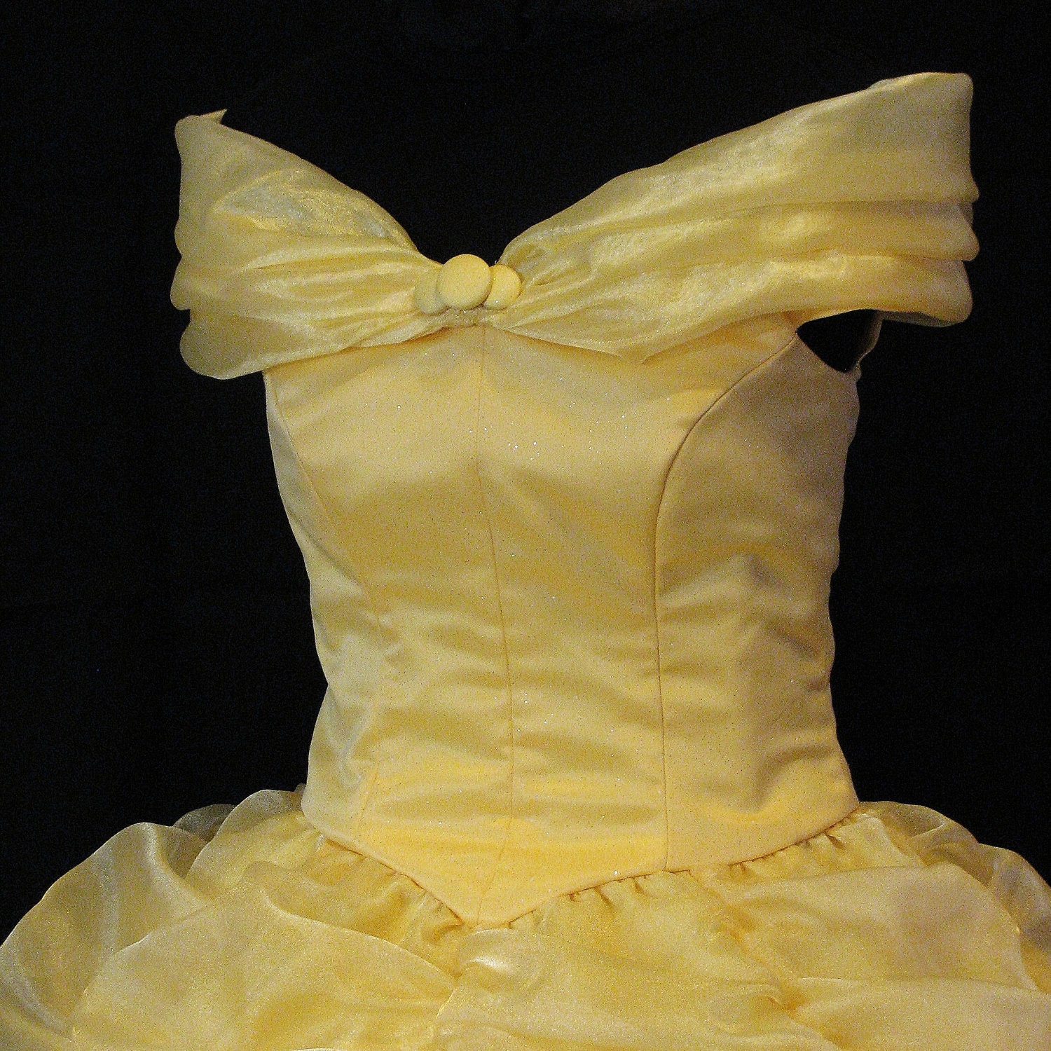 Adult  Beauty and the Beast Yellow Gown Custom Costume