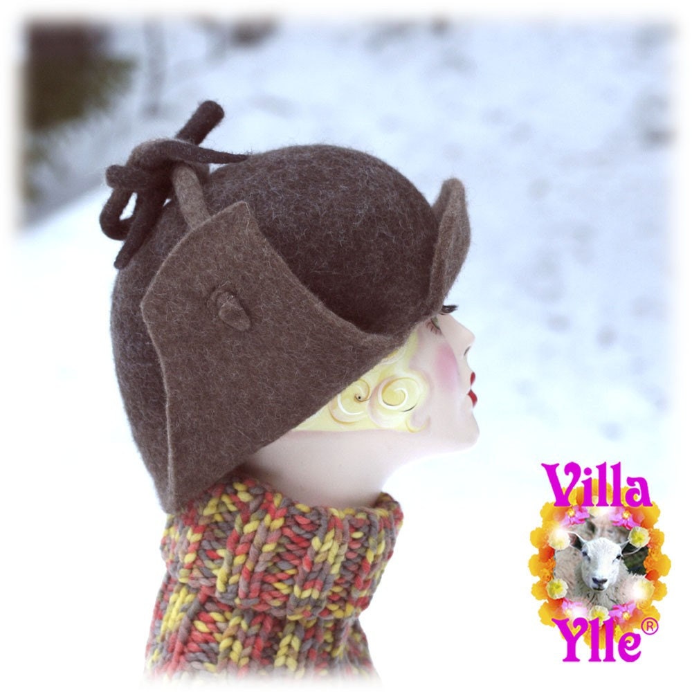 OLLI hand felted winter helmet  Made To Order Custom Made