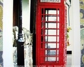 Red Telephone Box in Co. Antrim ... Irish photo card .