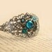 Recycled jewelry. Vintage earring cuff bracelet . One of a kind.