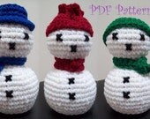 Snowmen Snowman - Digital Download PDF Crochet Pattern EASY