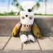 Olivier - prince owl , soft art toy by Wassupbrothers. Free shipping