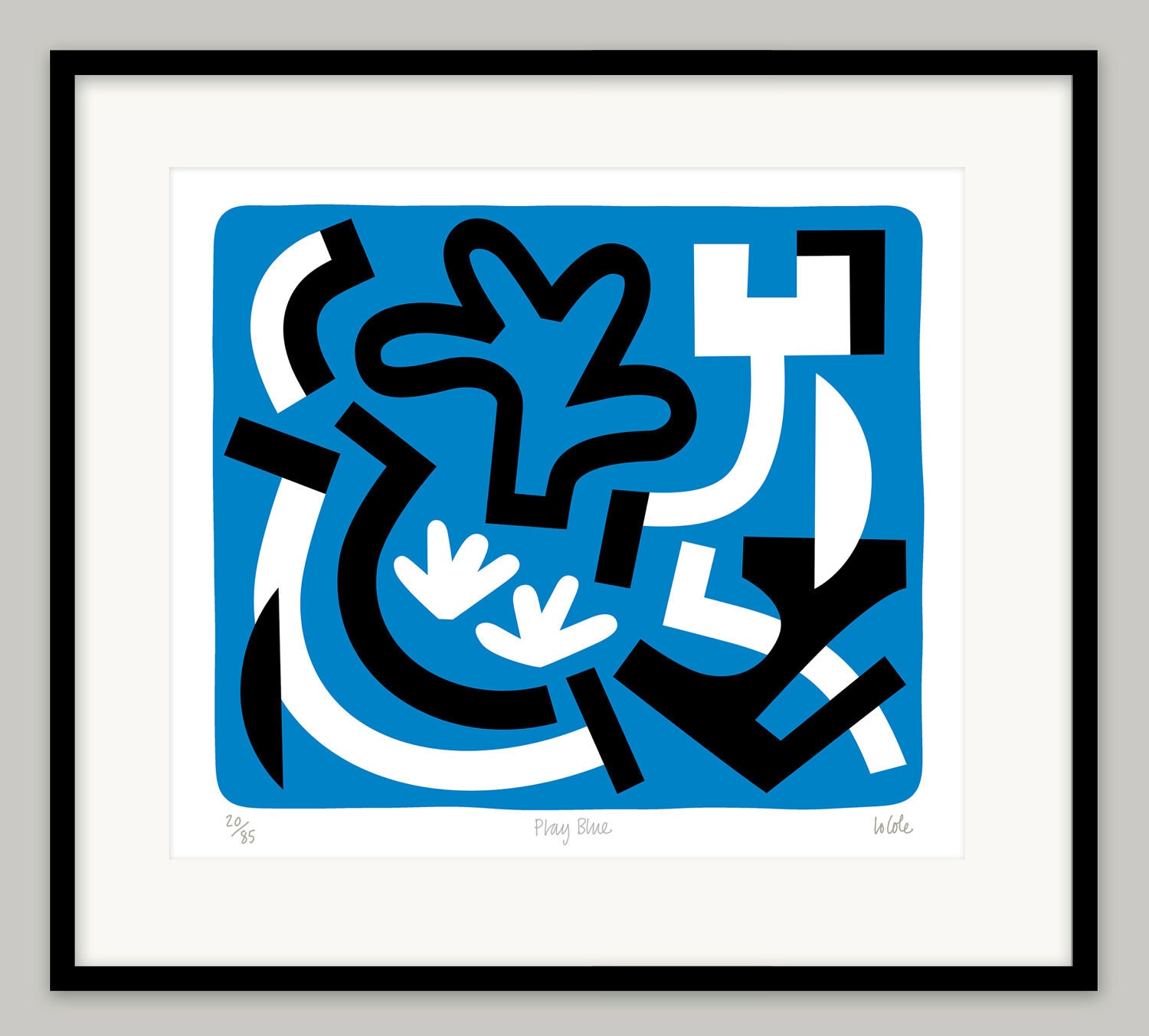 Play Blue by Lo Cole - Limited edition archival pigment ink print