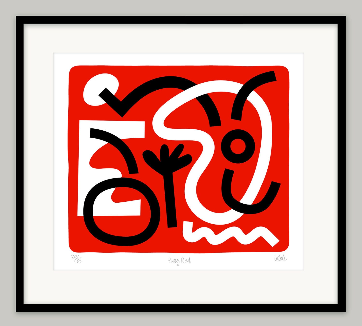 Play Red by Lo Cole - Limited edition archival pigment ink print