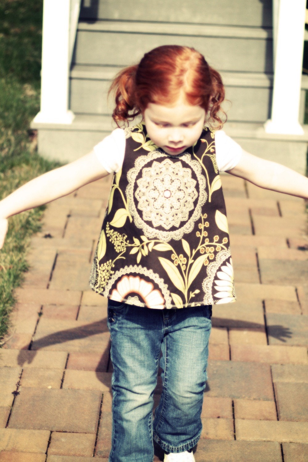 How Does Your Garden Grow Pinafore, (Sizes 3mo-6yr)