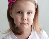 Pink Girl Kanzashi Flower headband - Girl head band - Children accessories