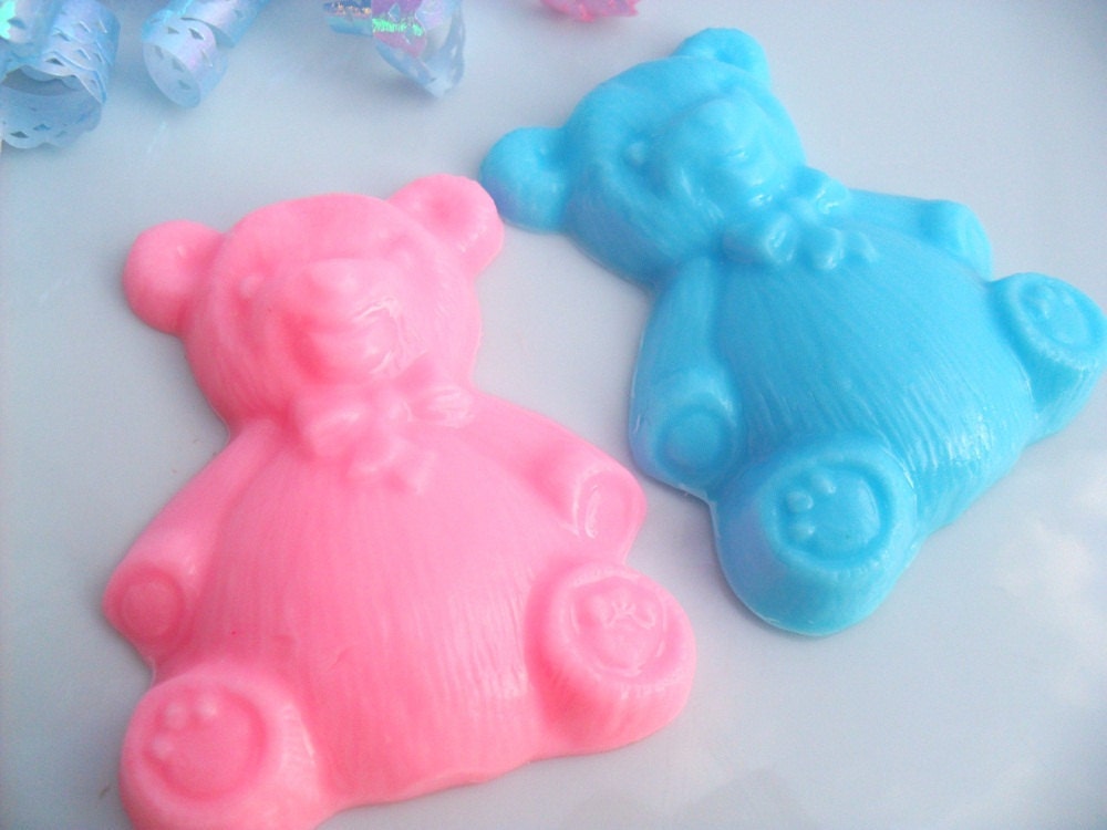 TEDDY SOAP FAVORS - 10 Soap Favors - Baby Shower Favor - Birthday Party Favor - Wedding Favor