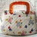 1970's Vintage Clutch, Retro Floral Purse, Floral & Red Quilted Handbag