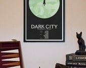 Dark City Poster 1: Science Fiction Cult Movie Poster - 11x17 Vintage Art Print