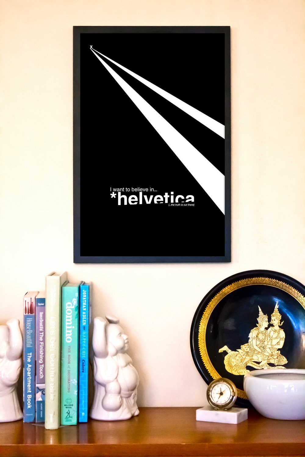 The X-Files: 11"x17" Helvetica Typography Inspired Movie Poster