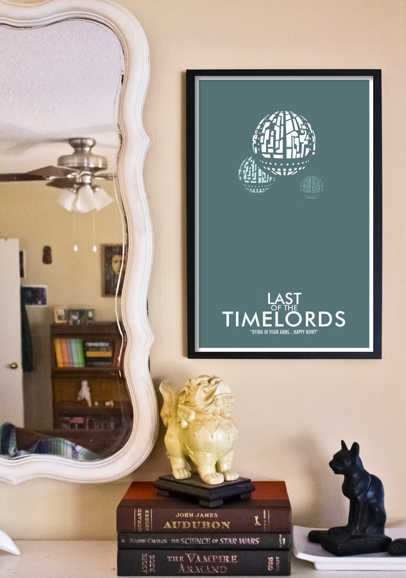 The Last of the Time Lords // Doctor Who Poster // 11x17 Minimalist Geek Art Print