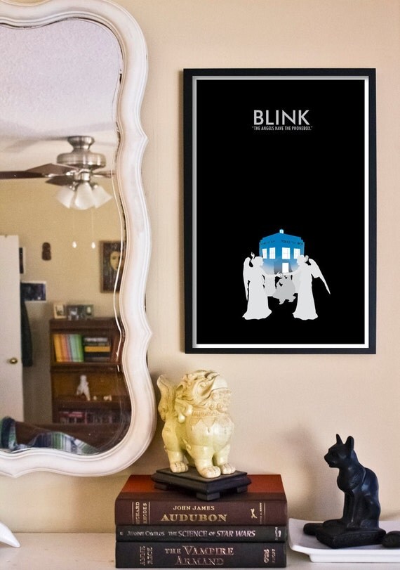 Blink // Doctor Who Poster // 11x17 Minimalist Geek Art Print