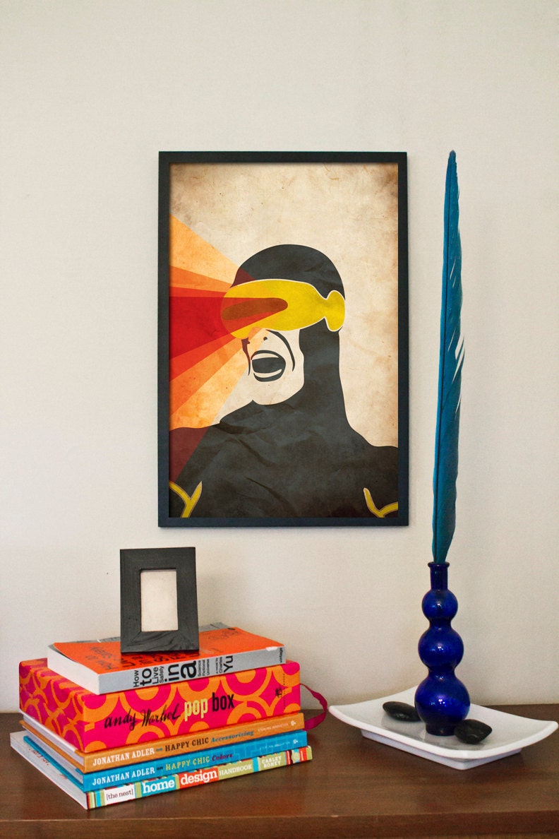 Cyclops - X-Men Comic Character Inspired Poster Series - 11x17 Retro Art Print