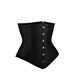 Black satin underbust corset