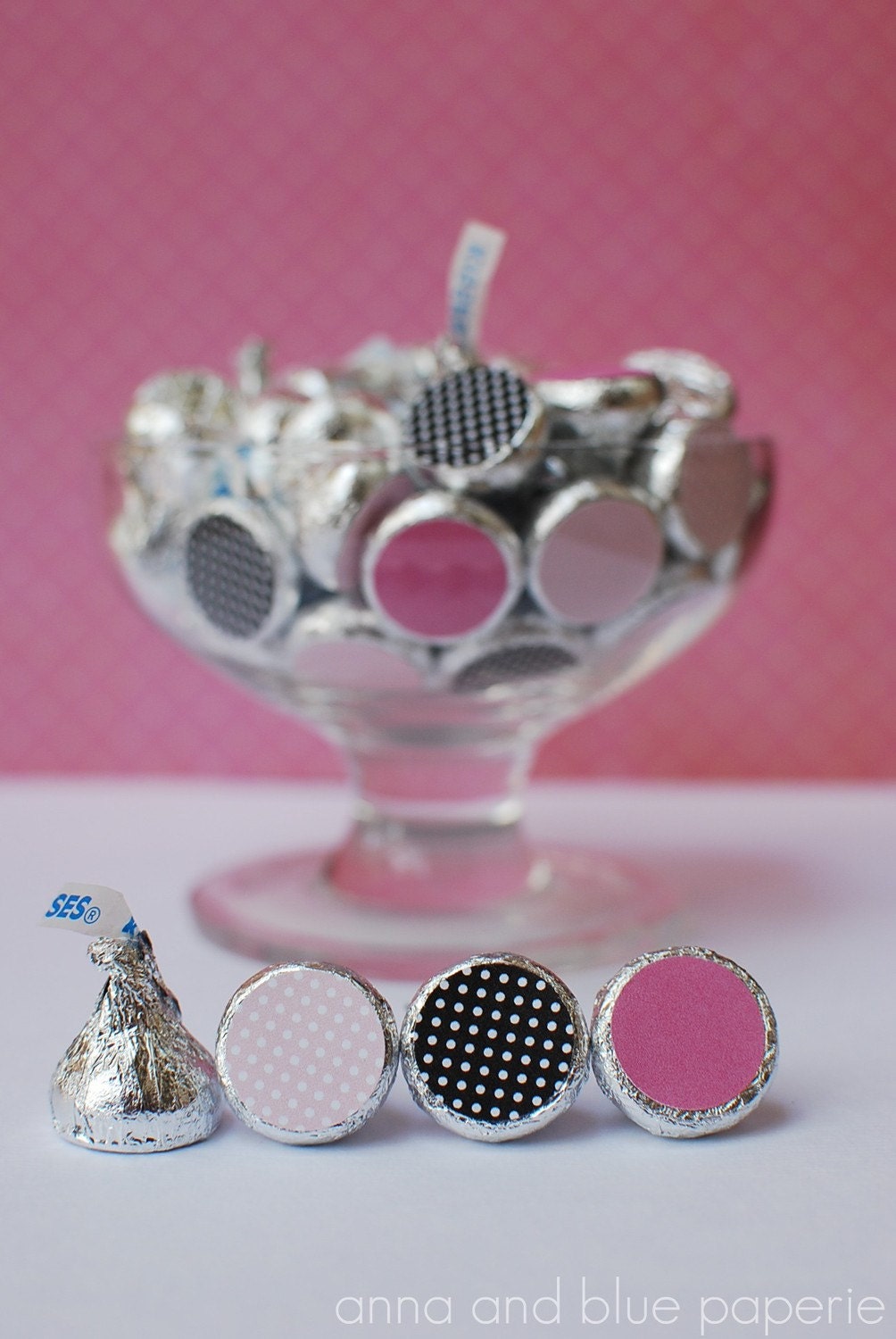 PRINTABLE So Sweet Candy Circle - DIY Candy Sticker by anna and blue paperie