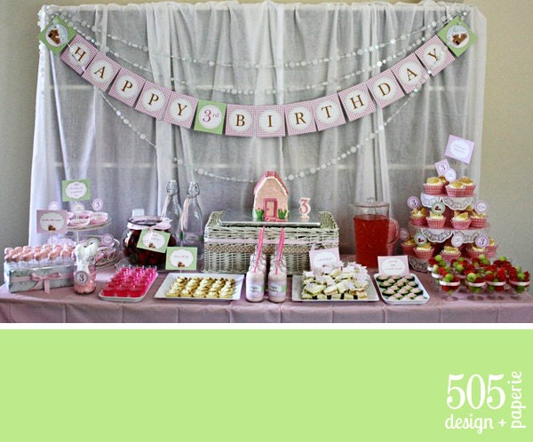 Gingerbread House Decorating Party Decorations - Full Printable Set by 505 Design Paperie Il_570xn