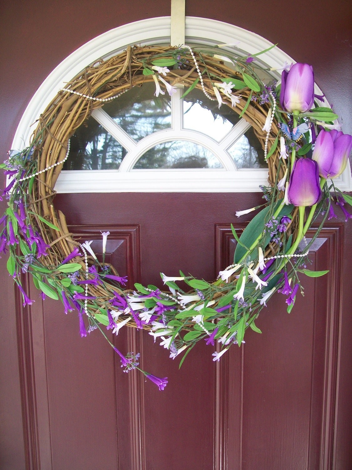 Spring Wreath - Simply Purple Spring Wreath