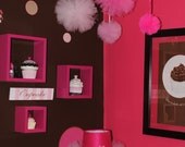 5 Tulle Pom Poms - BUY 4 GET 5th FREE - Party Decor - Room Decor - Custom Order