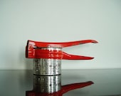 Vintage Potato Ricer Juicer Red Handle Mid Century Chippy Farmhouse Kitchen Utensils Housewares