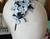 Miss Farfalla Loves Blue Flowers Headpiece