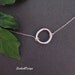 Circle Necklace, Dainty Silver Necklace, Eternity Necklace, Mothers Necklace, Friendship Jewelry, Couples Jewelry, Wedding Jewelry