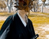 Spliced Owl Leather Mask