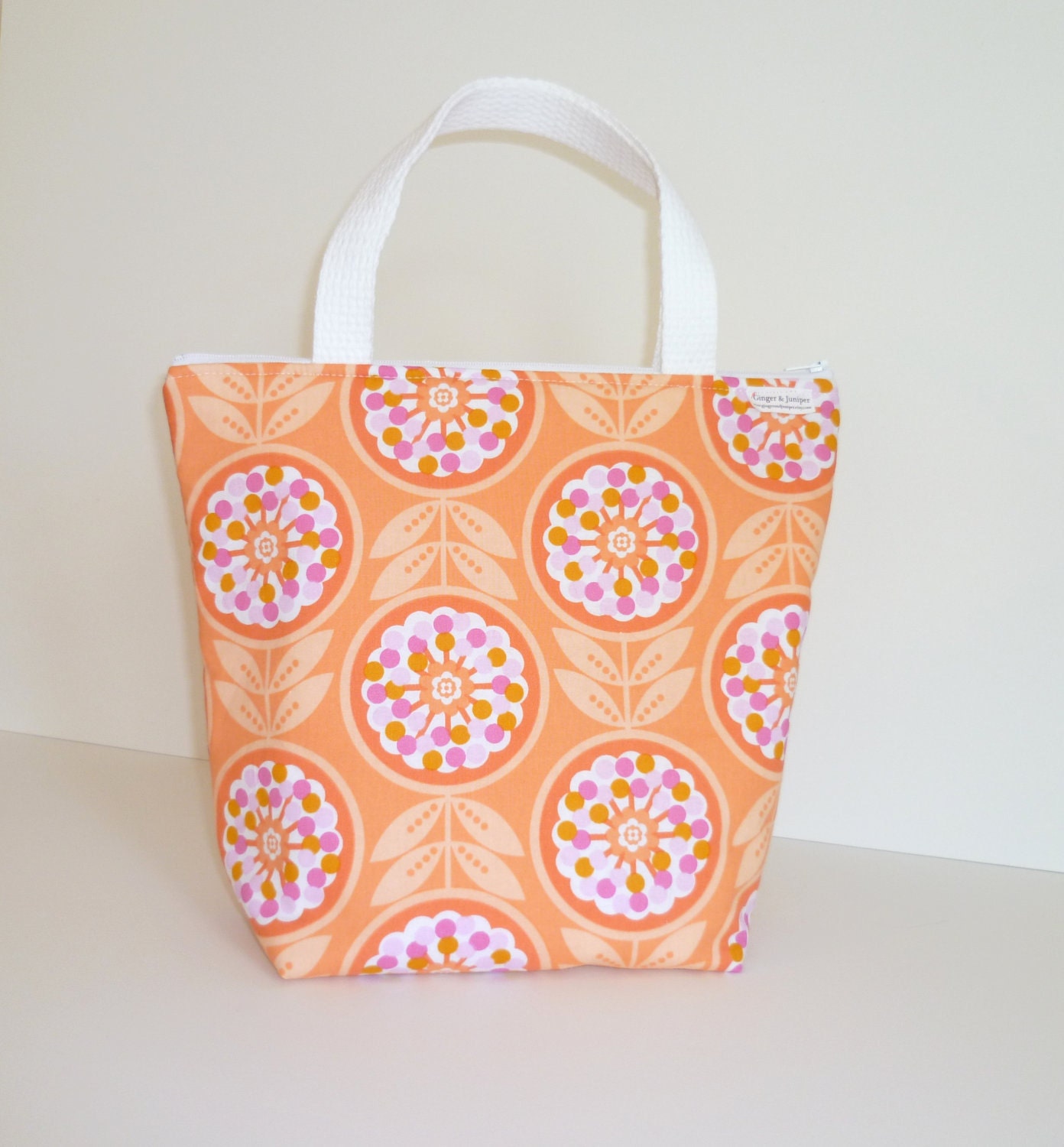 Insulated Lunch Bag -  Lollies in Peach