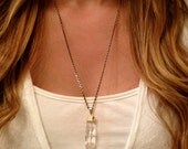 Gold Dipped Crystal Necklace
