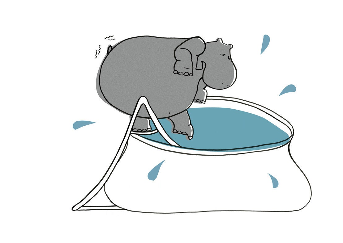 Poor hippo