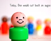 Diet joke photo Print No. EIGHT, PERSONALIZED custom text