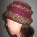 ON SALE Burgundy, maroon, wine, oxblood hat hand knit free U.S. shipping