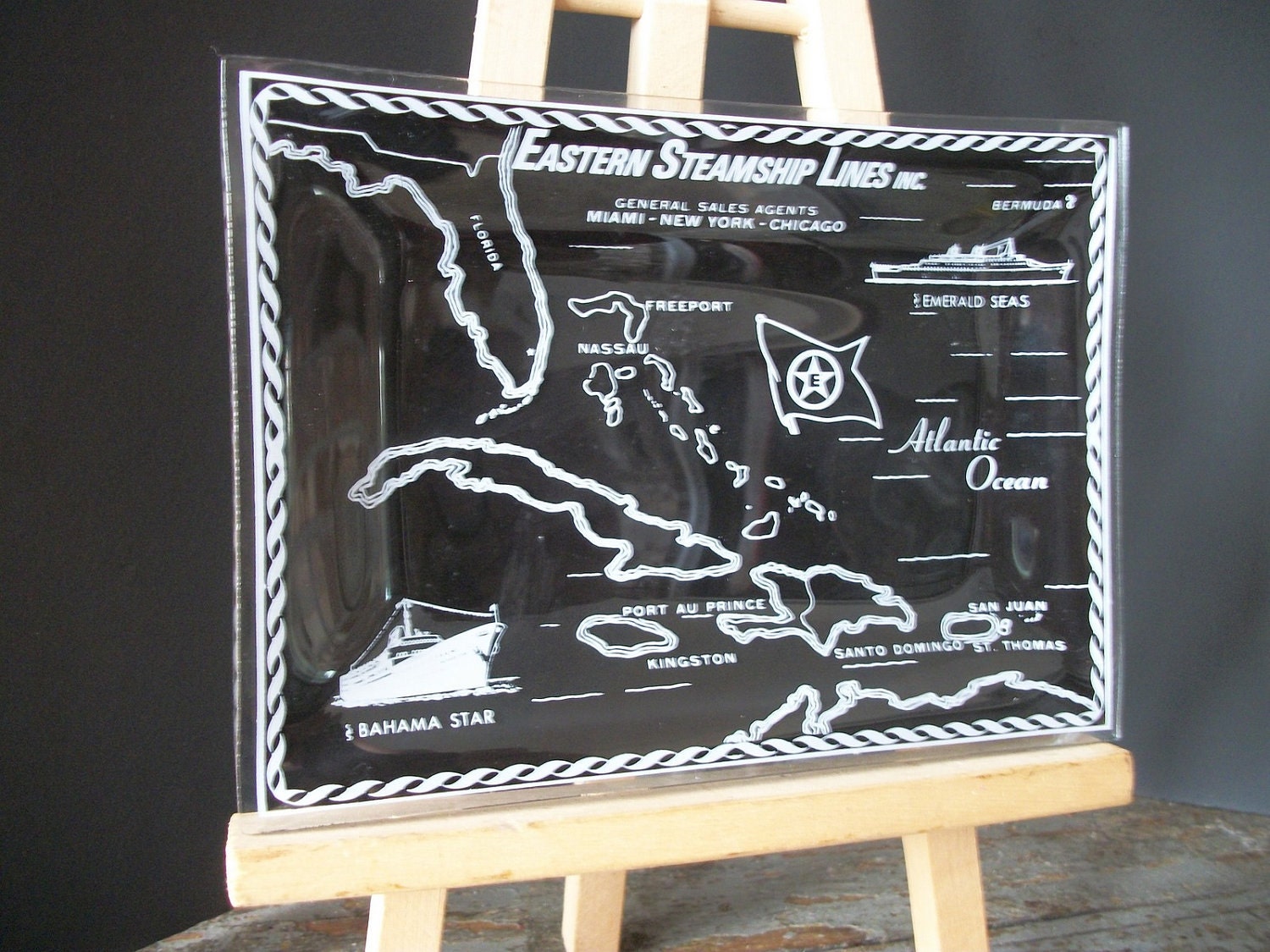 Vintage Cruise Line Tray