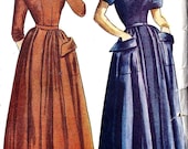 1940s Junior Dress with Detachable Skirt Vintage Sewing Pattern, Simplicity 3009 bust 31"