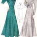 1930s Misses Afternoon Dress Vintage Sewing Pattern, With Drawstring Neckline, Simplicity 3546 Bust 30"