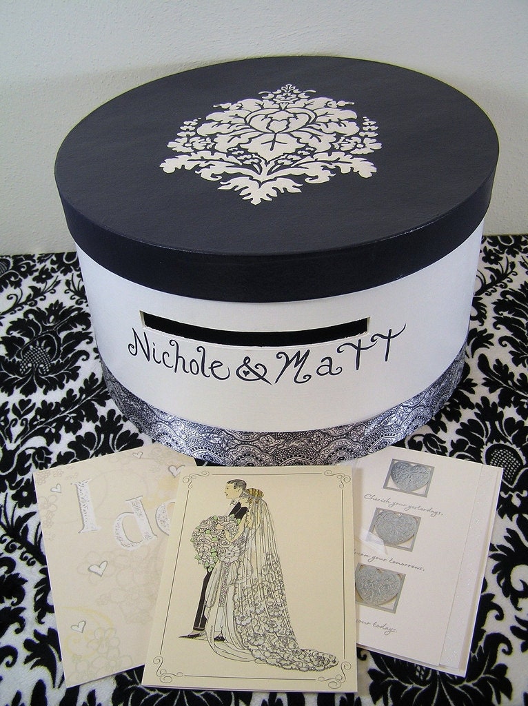 Custom Wedding Reception Card Box- Nichole Design