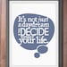 Print Typographic Daydream Quote Inspirational Art Illustration Poster