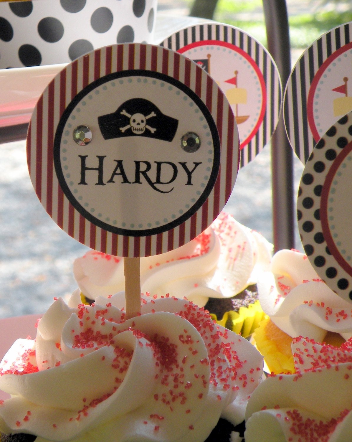 PIRATE PARTY CIRCLES Birthday Party Boy - Printable Il_570xn