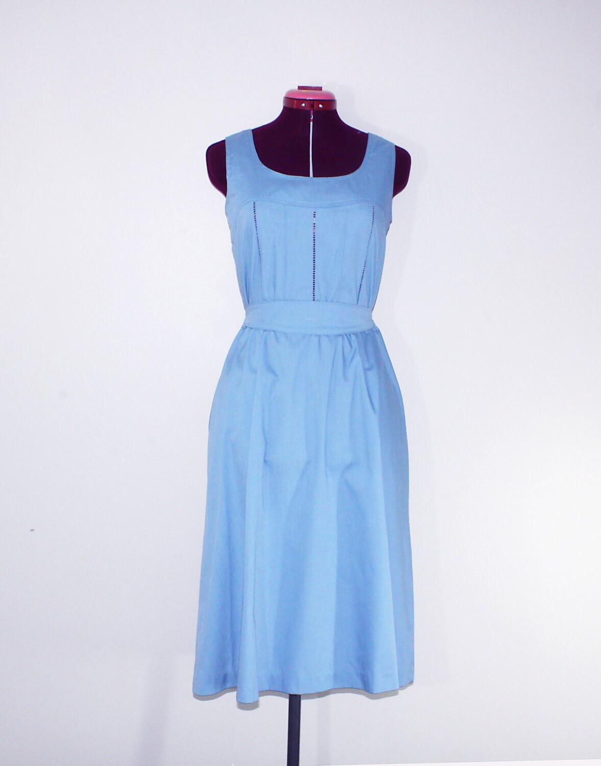 Summer sleeveless blue dress size S/M