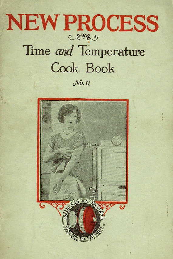 Antique Advertising Cookbook 1920s NEW PROCESS STOVE Vintage Appliance Manual