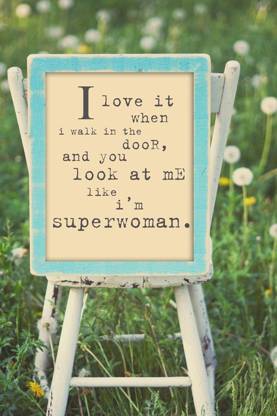 Superwoman Print. 8x10 Inspiring Photographic Print.