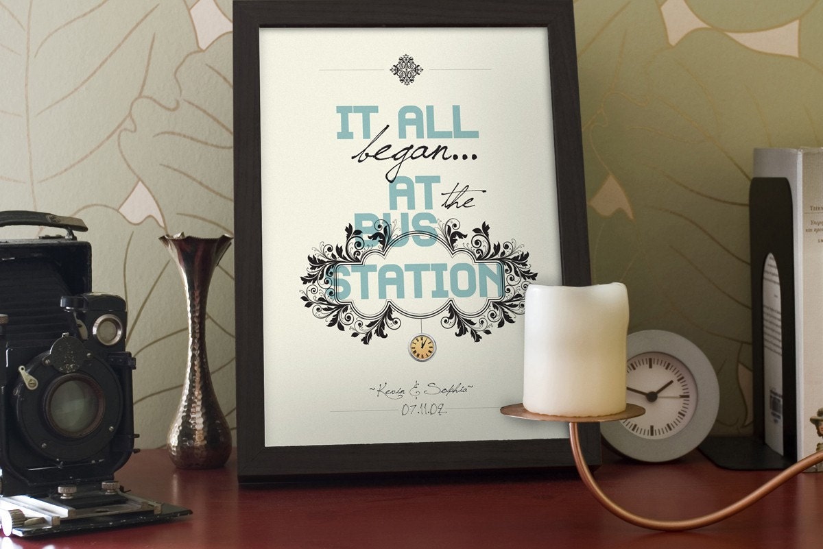 Bridal shower gift / Wedding print / anniversary gift / engagement gift - "Tell your story 2"